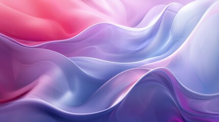 Obraz premium An abstract background with flowing waves of purple, blue, and red. Abstract waves of soft curves in varying hues and ethereal patterns.