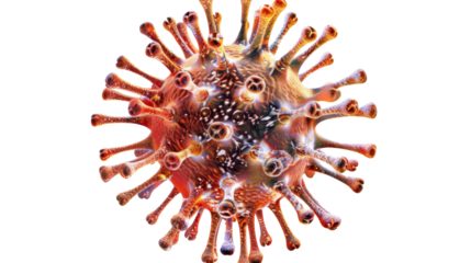 Virus isolated on white background