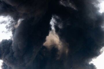 Dramatic Dark Clouds with Light Interplay