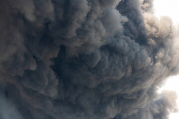 Massive Volcanic Ash Plume Dominating the Sky