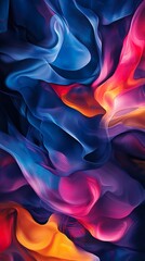 Obraz premium Dreamy Abstract Composition with Geometric Colors and Radiant Gradients wallpaper