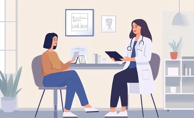 Doctor Consultation Illustration