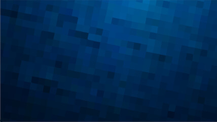 Gradient blue background. Geometric texture of light-dark blue squares. The substrate for branding, calendar, postcard, screensaver, poster, cover. A place for your design or text. Vector illustration