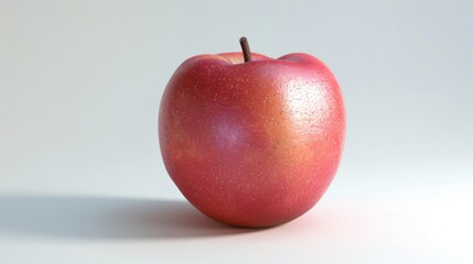 Peach in close-up with a white background generative ai