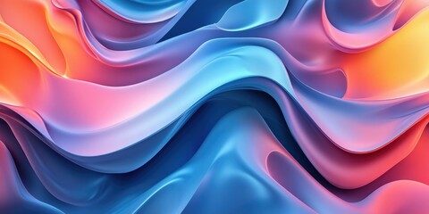 Obraz premium Abstract Liquid Gradient Waves