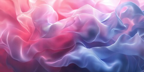 Obraz premium Abstract Silk Texture with Pink and Blue Gradient