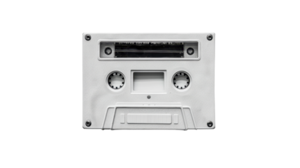 Old cassettes tapes isoalted on white background