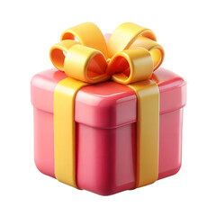 GIFTINGS 3d icon on transparent background, png
