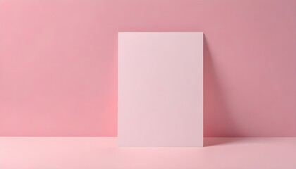 Naklejka premium Flyer Mockup White Paper Sheet Background Illustration Frame Graphic Design