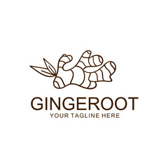 ginger logo design vectot