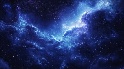 Fototapeta premium A celestial vista with nebulous clouds and scattered stars