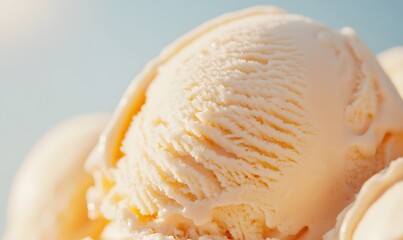 the surface of vanilla ice cream, Generative AI