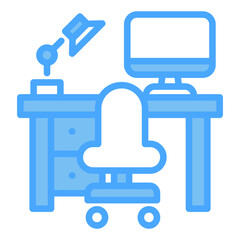 Fototapeta premium Desk Icon