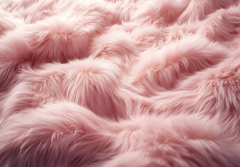Soft Pink Faux Fur Texture Background