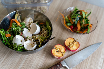 composting food waste and food scraps for organic farming