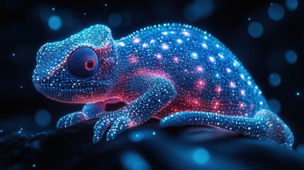 Chameleon in Digital Art