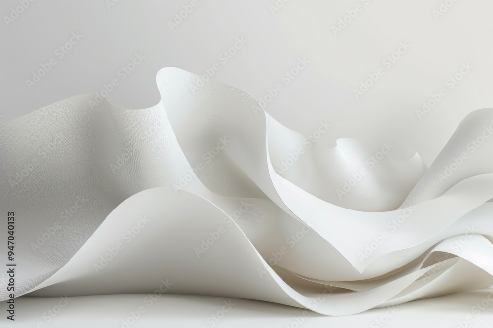 Poster a detailed view of a delicate paper flower placed on a table, ideal for editorial or decorative use