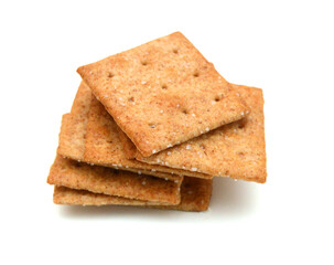 Cracker isolated on white background