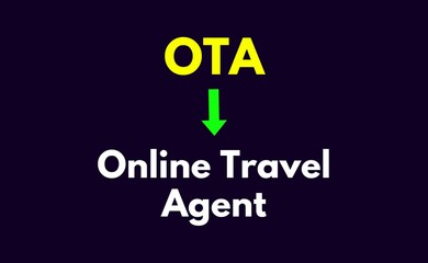 Fototapeta premium Ota Meaning, Online Travel Agent