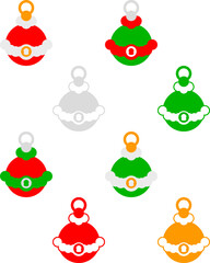 christmass tree ball background