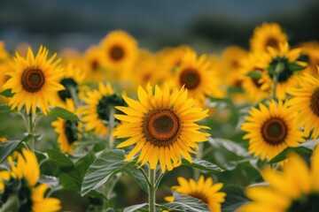 Obraz premium Sunflowers in a Field