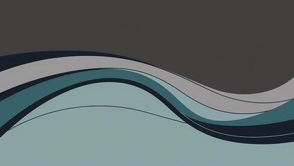 Abstract Wave Gradient Header Design