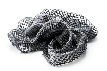 Fototapeta premium A close-up shot of a mesh bag in black and white