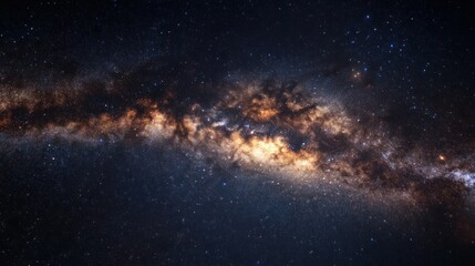 Obraz premium Milky Way Galaxy with Scattered Stars