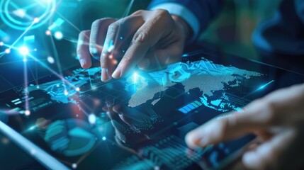 Digital software development with virtual screen displaying apps