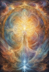 Naklejka premium abstract fractal background