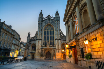 Fototapeta premium Historic Bath Abbey in Bath Old town center, England