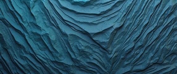 Abstract Textured Blue Surface with Crinkled and Wavy Patterns