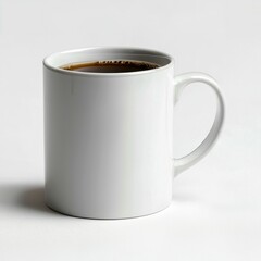 A White Mug Filled with Coffee
