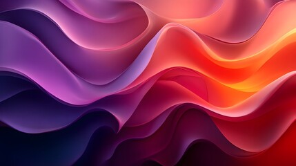 Obraz premium Smooth Abstract Shapes Composition with Gradient Tones Art Design