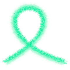 green christmas ornament prop