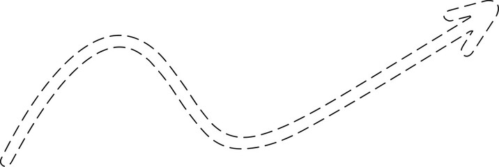 Arrow dashed line element