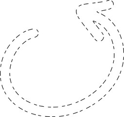 Arrow dashed line element