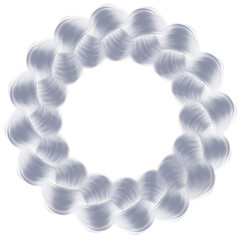 Hair texture Circle Ornament