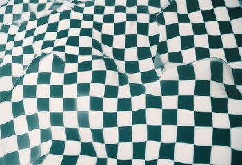 black and white checkered pattern with a wavy