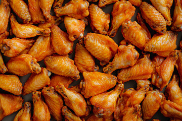 Fried Delicious And Juicy Chicken Wings In Grill Sauce Created With Artificial Intelligence