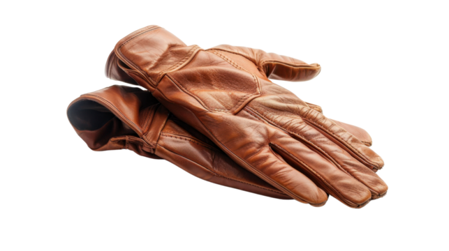Gloves leather isolated on white backgroud