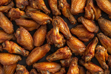 Fried Delicious And Juicy Chicken Wings In Grill Sauce Created With Artificial Intelligence