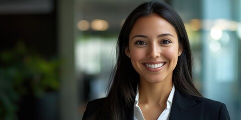 Fototapeta premium Professional Businesswoman Smiling at the Camera