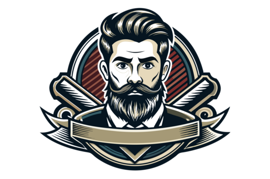 Barbershop logo template