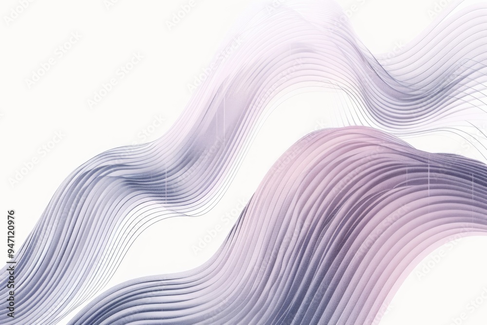 Poster A simple design featuring a repeating wave pattern on a white background, ideal for use in designs where a subtle texture is needed