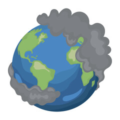 planet suffering from global warming