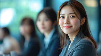 Confident Businesswoman Smiling