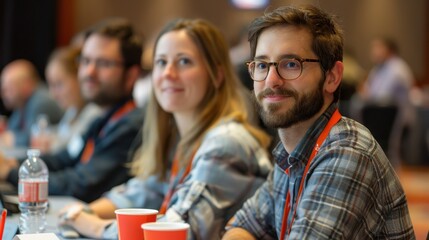 Fototapeta premium Networking Opportunity: A planned period allowing attendees to connect, discuss experiences, and develop professional relationships with peers. 