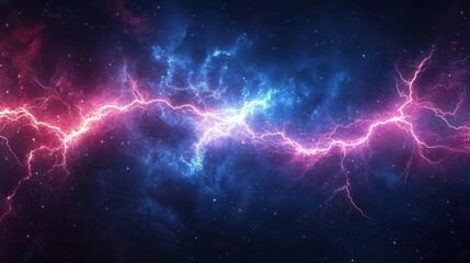 Fototapeta premium Dark background with lightning and thunder