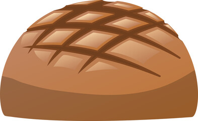 Cartoon crispy crust Polo Bun bread